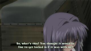 Kyou and Tomoya are being locked in gym class