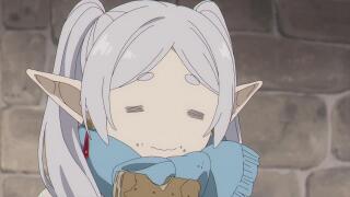 Фрирен ест хлебушек