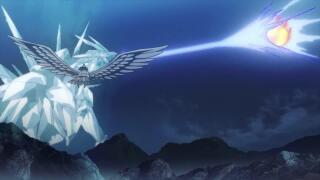 Три самых сильных капитана королевства клевера побеждают магического ледяного зверя