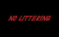 No Littering постер