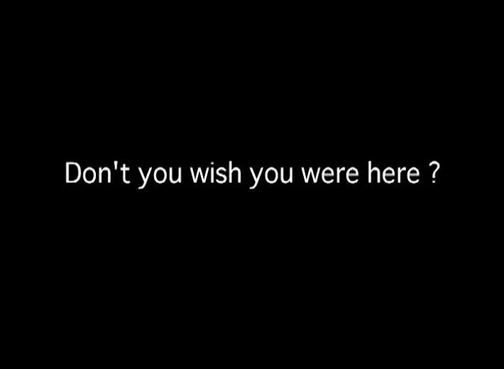Don't You Wish You Were Here? постер