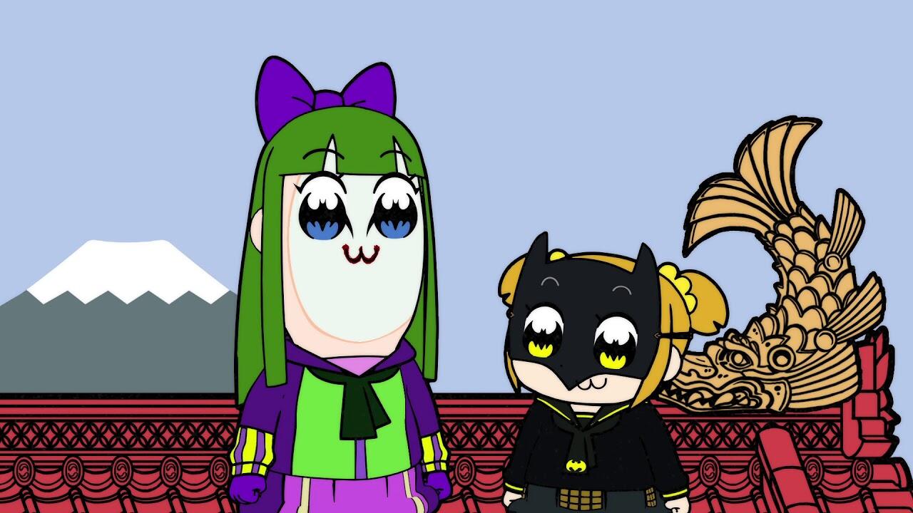 Ninja Batman x Poputepipikku Kindan no Collab CM постер
