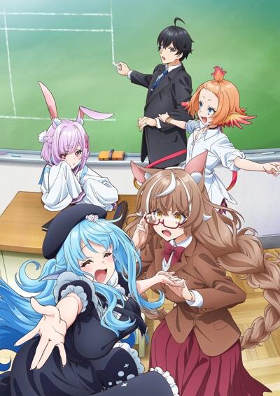 Jingai Kyoushitsu no Ningengirai Kyoushi постер