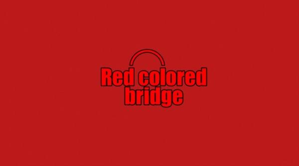 Red Colored Bridge постер